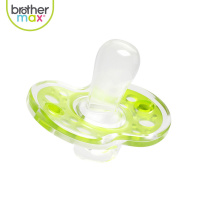 BROTHER MAX新生婴儿安抚奶嘴仿母乳宝宝安睡型安慰神器全硅胶超软0-6个月