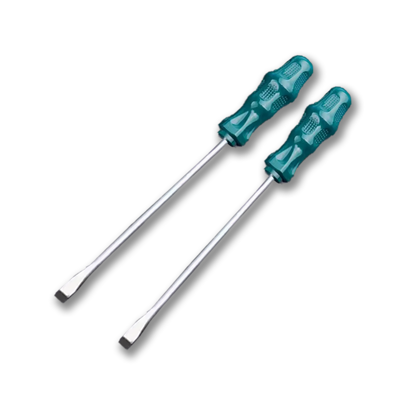 立伟铁牛绿胶炳螺丝刀6*300mm一字型/把高清大图