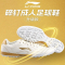 李宁(LI-NING)足球鞋成人男款TF碎钉比赛人造草地球鞋_新款标准白古法金_43