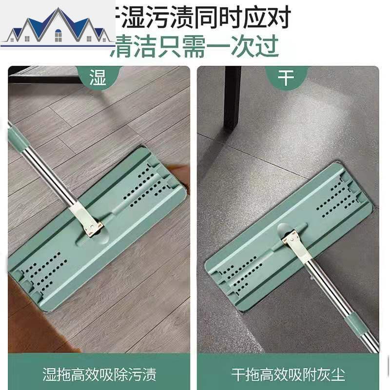 拖把免水洗干湿两用懒人拖地实木地板旋转吸水拖把家用一拖净 三维工匠图片