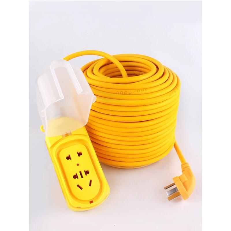 电动摩托车电瓶车充电延长线室外插座插排防水户外拖线板10米20米2米