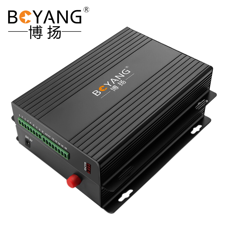博扬 (BOYANG) 开关量光端机1路单向开关量 转光纤红外对射/周界报警/烟感报警/信号报警 一对 BY-F1