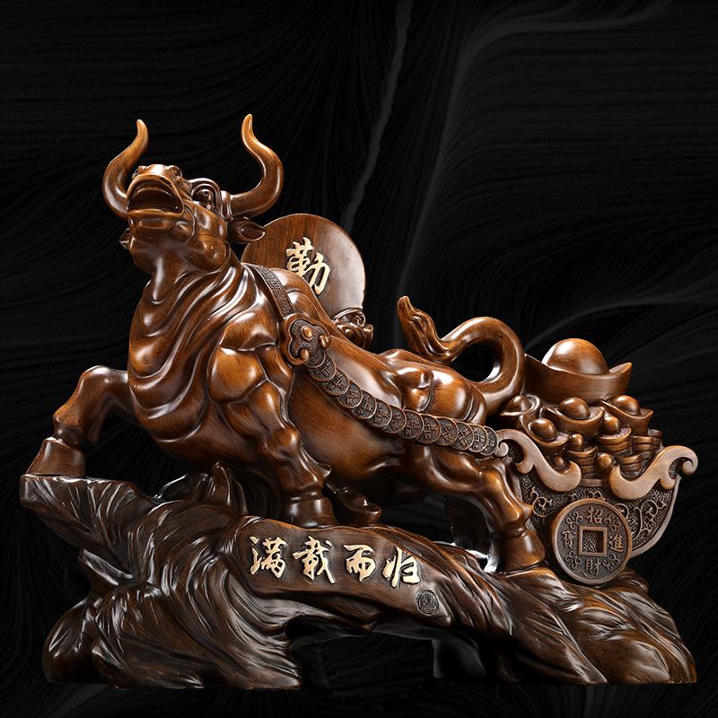 美帮汇牛摆件工艺品老板办公室桌创意公司店铺开店送礼开业礼品高清大图