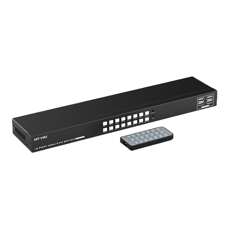 迈拓维矩 MT-1601HK-C 高清kvm切换器16进1出hdmi多电脑共享usb键盘鼠标显示器切屏器4k