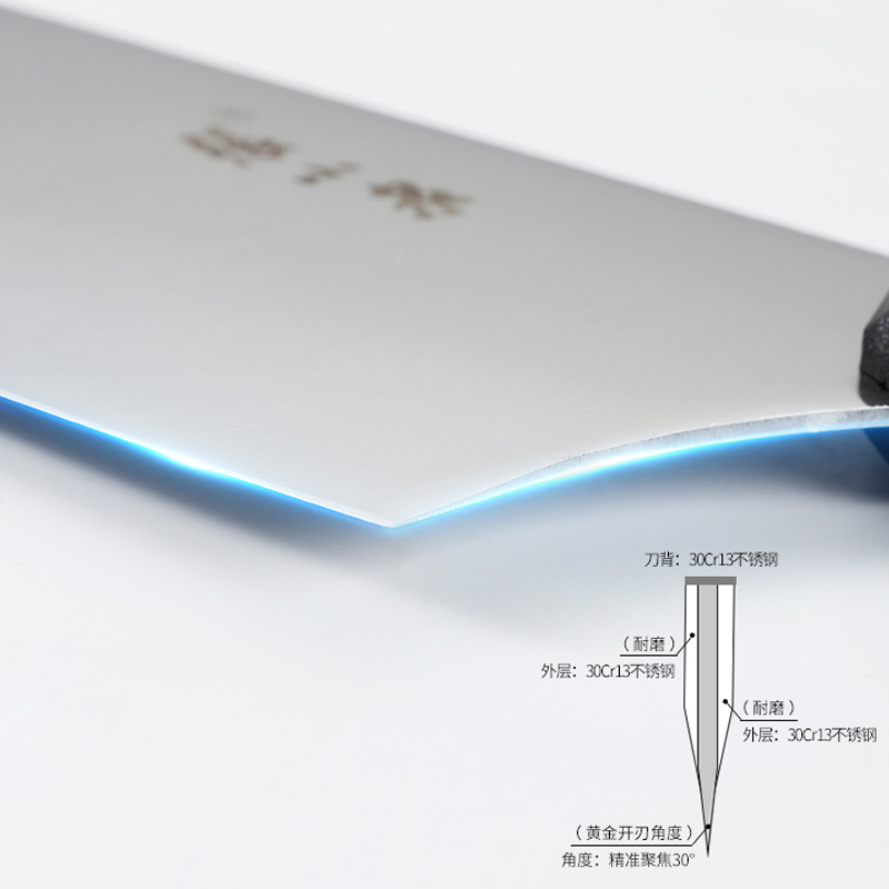 张小泉 不锈钢中式家用厨房刀具-N5472高清大图