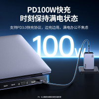 绿联Type-C电脑桌支架扩展坞USB-C转HDMI投屏VGA网线转接头音频通用苹果15/16Mac笔记本转换器PD供电