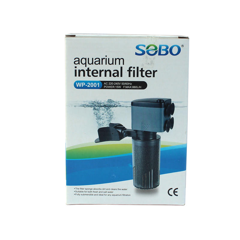 三合一内置过滤器 小型鱼缸水族箱过滤增氧冲浪器 15W高清大图