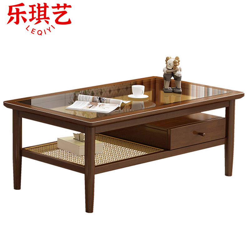 乐琪艺 茶几 胡桃色 个高清大图