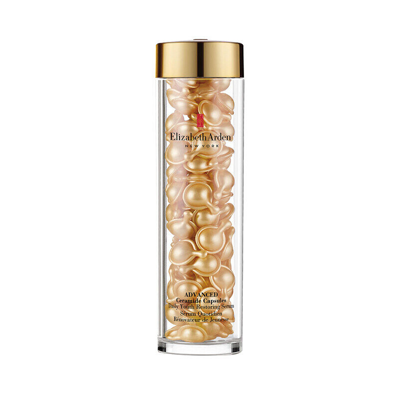 Elizabeth Arden伊丽莎白雅顿金胶时空焕活面部胶囊精华液 紧致淡化细纹滋润补水 42ml约90粒
