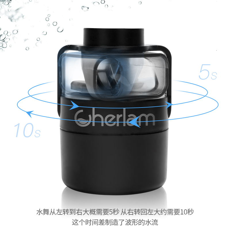 彻朗鱼缸非造浪泵横流打浪器小型潜水吹鱼便造浪泵鱼缸抽粪高清大图