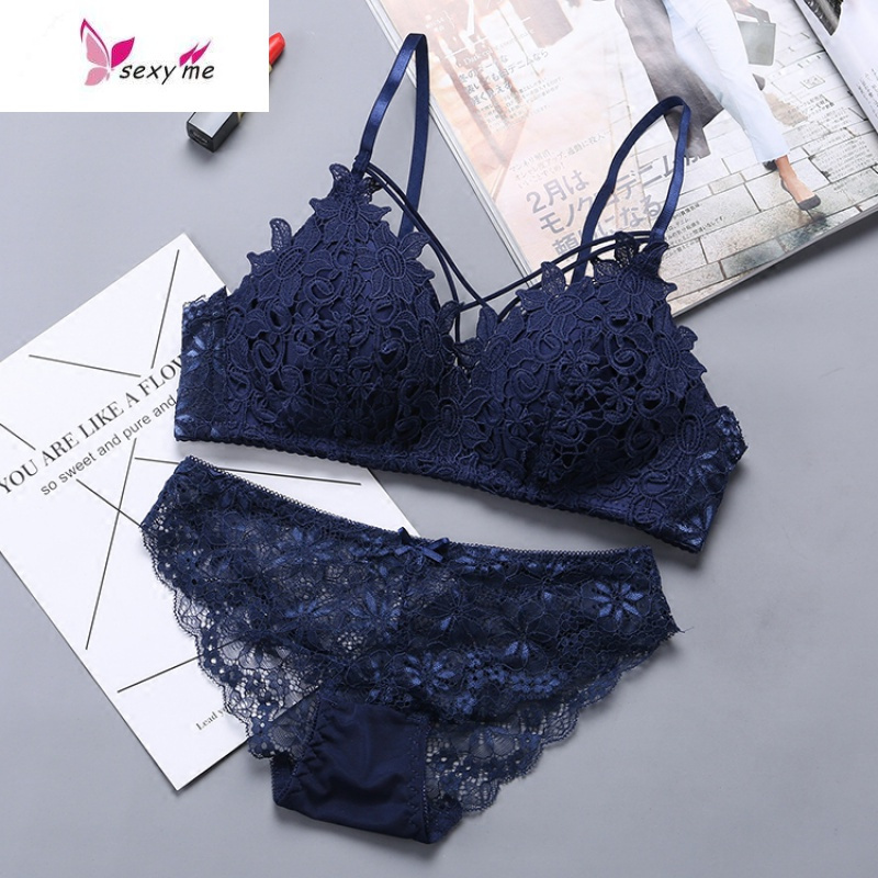 调整型少女文胸罩学生无钢圈性感蕾丝bra日系薄款夏季fishbasket胸罩