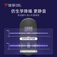 YARDFORCE 车载汽车充气泵 充气宝 便携式家用打气泵 LED应急照明 智能数显12V车载电源版 AP150-02