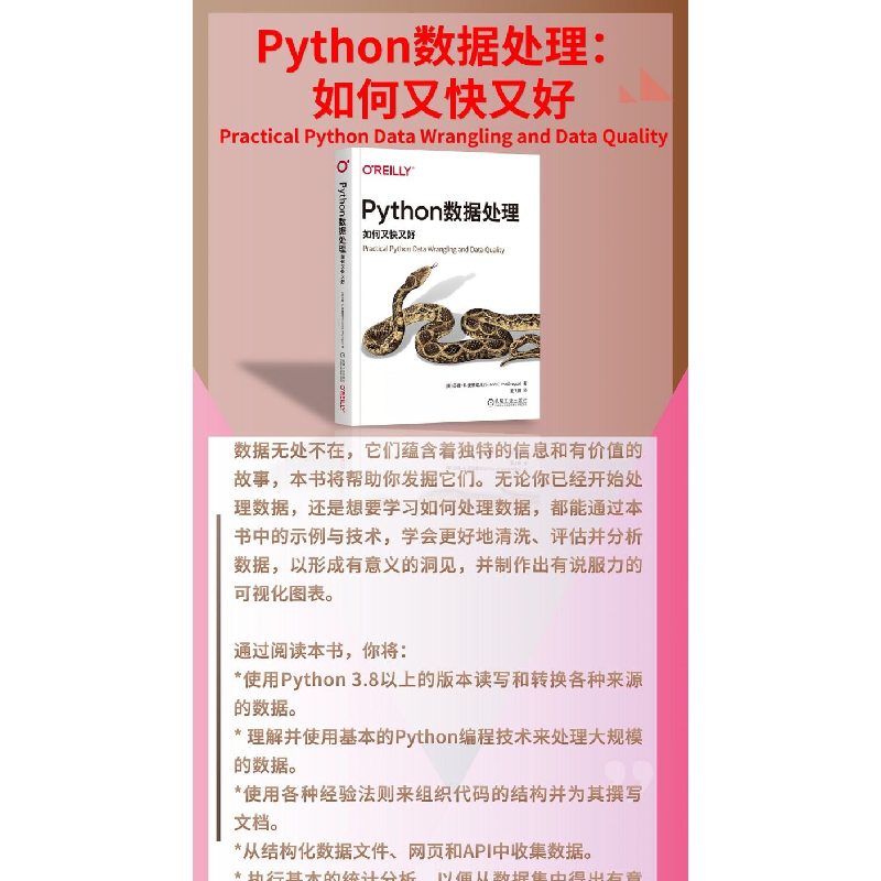 正版新书]Python数据处理 如何又快又好(美)苏珊·E.麦格雷戈9787高清大图