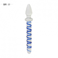 水晶玻璃按摩棒女用自慰高潮性工具后庭激情冰火肛塞拉珠挑逗阳具_283