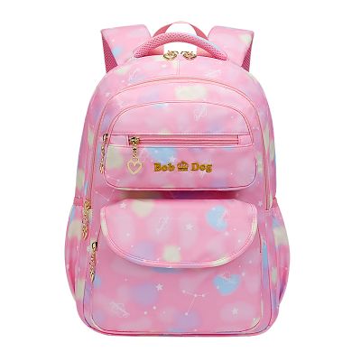 巴布豆书包女小学生一二到六年级10岁减负护脊超轻儿童双肩背包 水兰;大号