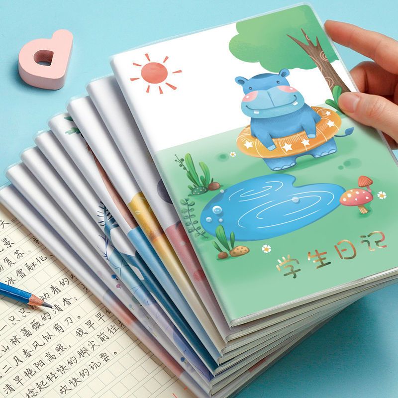 日记本小学生田字格一二三年级周记本可爱幼儿园老师a5格子本