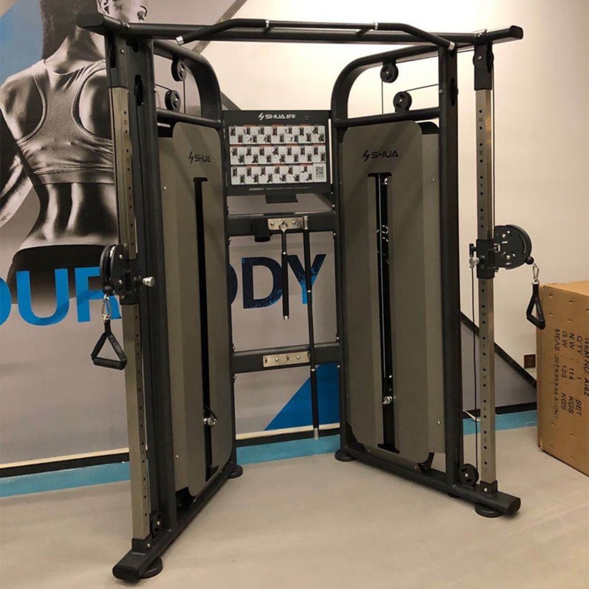舒华小飞鸟综合训练器 商用多功能力量器械健身房 家用龙门架运动器材 SH-G6820[高端商用小飞鸟]高清大图