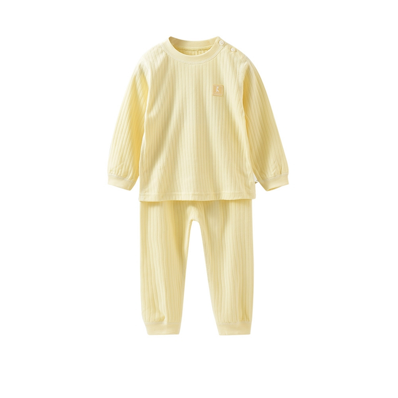 童泰新款婴儿衣服肩开套装18月-4岁男女宝宝纯棉上衣裤子两件套