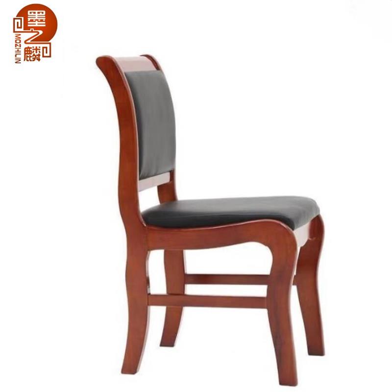 墨之麟 中式西皮会议椅460×500×900mm 把高清大图