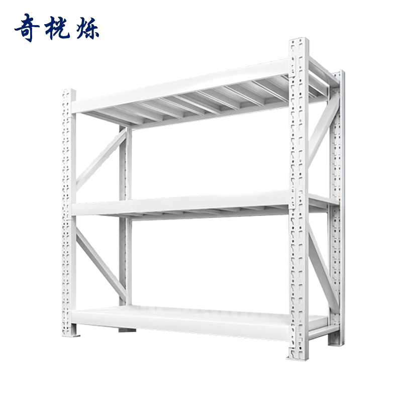 奇桄烁置物架三层150*60cm白色组高清大图