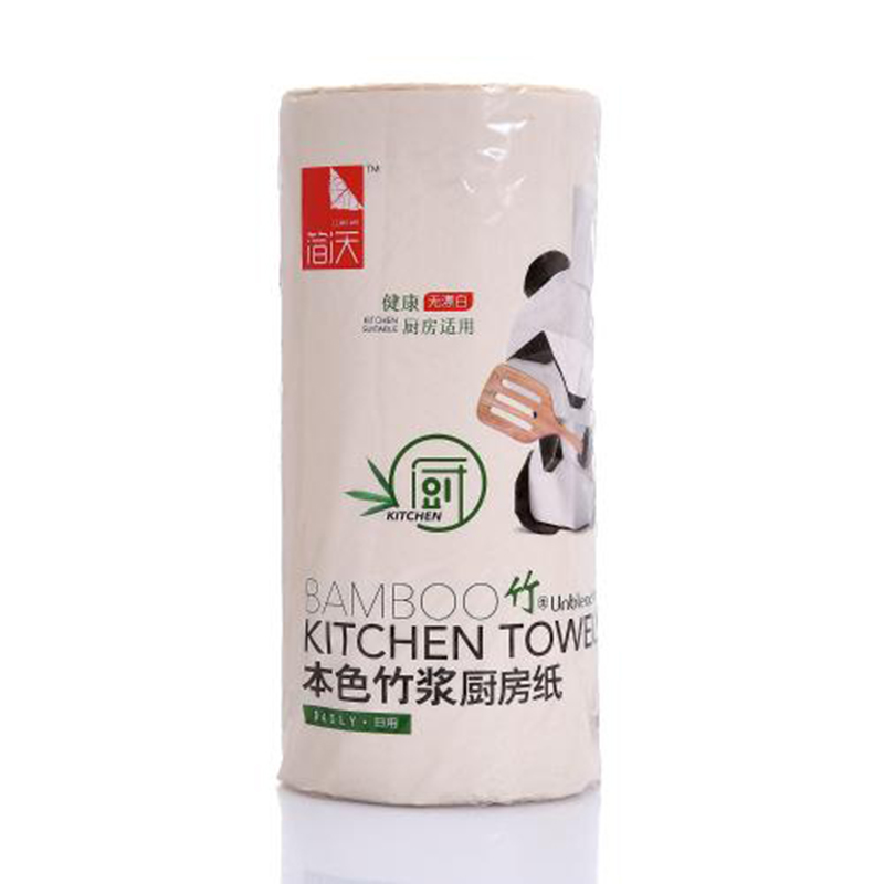 简沃本色厨房用纸吸油纸卷筒厨房纸巾110节