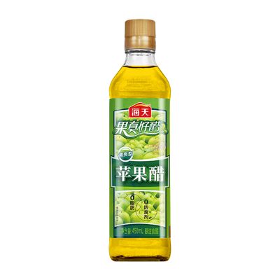 海天食醋 苹果醋450mL酿造醋 家用厨房炒菜凉拌腌制调味品