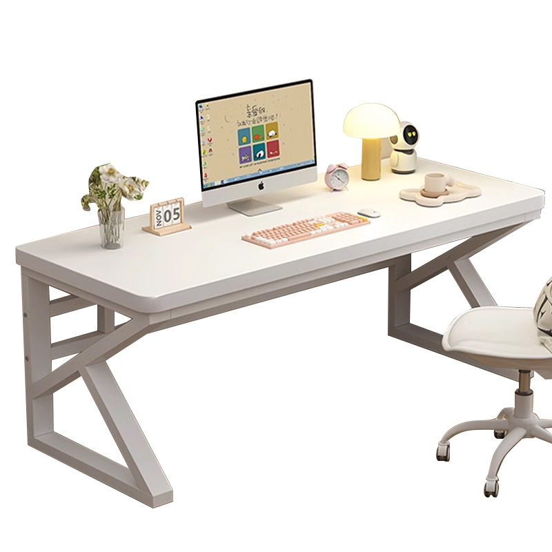 中豫鑫泽ZYXZ5040226 实木电脑桌台式书桌卧室家用办公桌 1.2米白色
