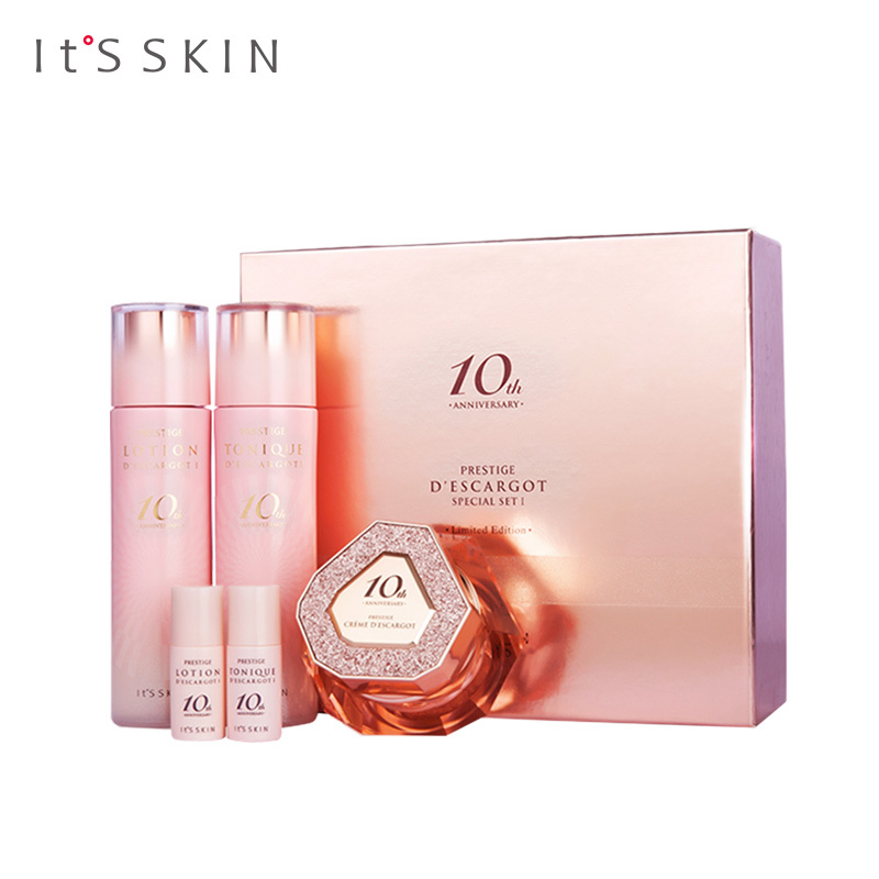 It’s skin 伊思10周年限量晶钻蜗牛礼盒 护肤套装 补水保湿（柔肤水140ml+乳140ml+面霜60ml）