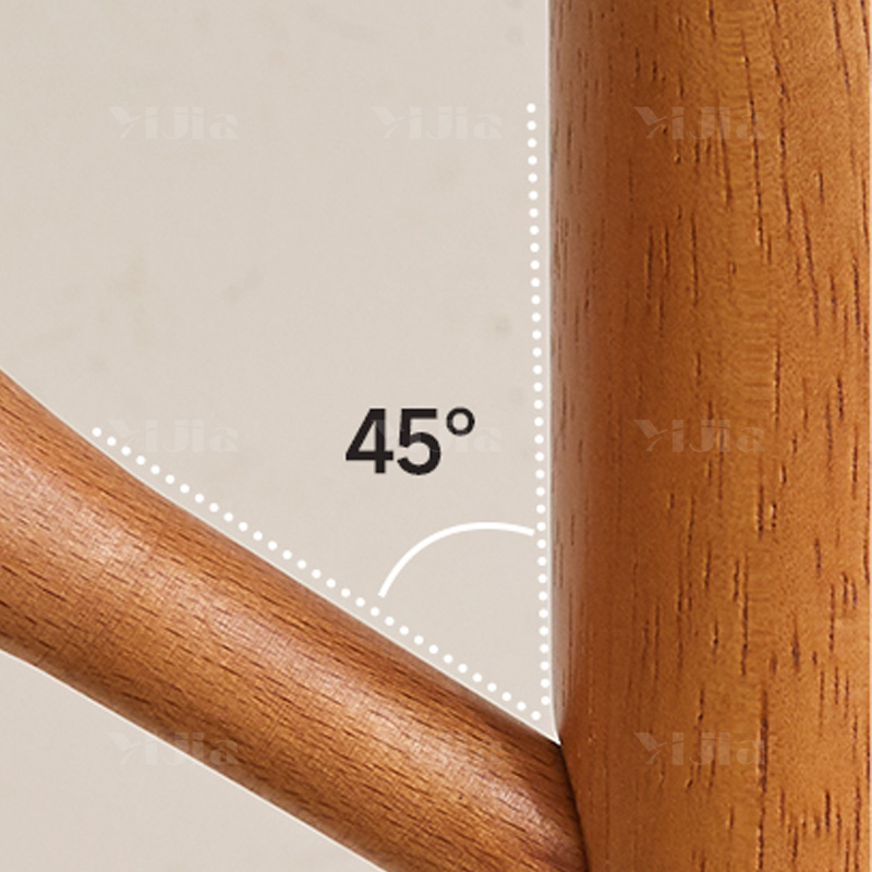 翌嘉YJ4122620 实木衣架落地卧室挂衣架内挂包架门口挂衣杆 4.0cm樱桃色圆盘 水滴挂钩高清大图