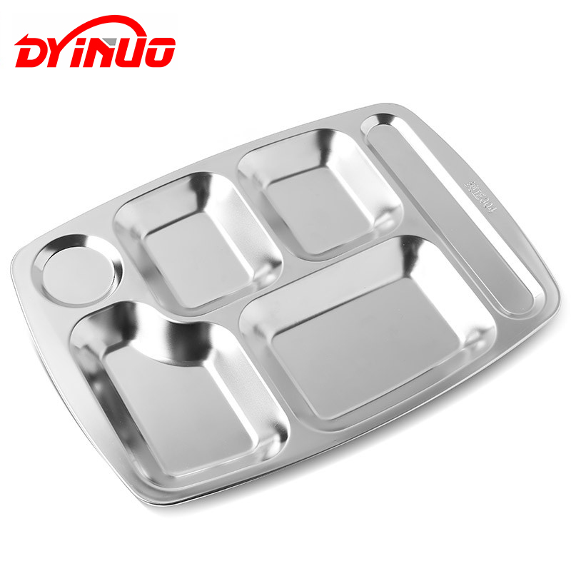 DYINUO 304不锈钢餐盘六格(8两)个