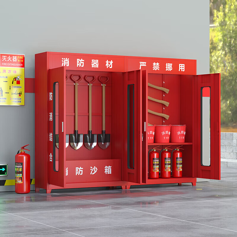 晋舰消防器材柜放置工具柜工地商场展示柜应急柜 3.6米不含器材高清大图