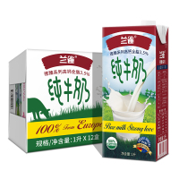 兰雀德臻全脂 高钙纯牛奶1L*12盒3.6g优蛋白 德国原装进口牛奶 Lacheer营养早餐奶