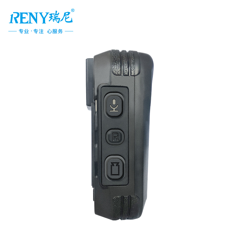 瑞尼RN-A6L新款工作执法记录仪64G 内置红蓝爆闪灯 高清红外夜视实用型 对讲机 执勤记录仪13小时续航黑色