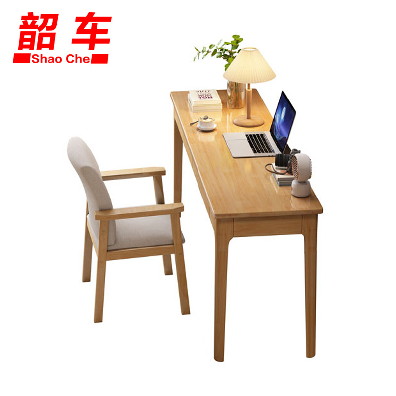 韶车写字台办公桌1.2m+普金椅套高清大图