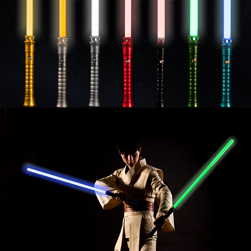19920星球大战激光剑金属磨砂剑柄玩具道具男孩儿童玩具磨砂手柄黑色