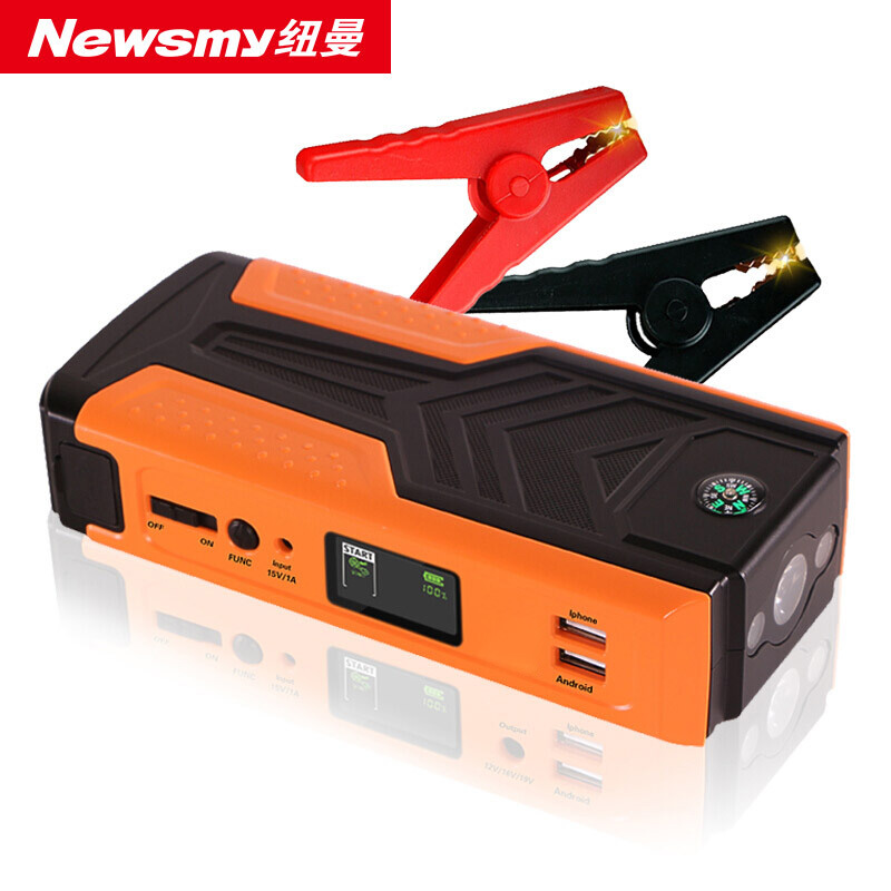 纽曼汽车载应急启动电源12V救援V8智能版汽车充电宝便携多功能手机移动启动宝 16500毫安大容量高清大图
