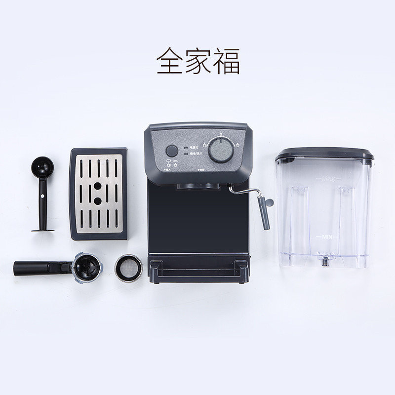 惠而浦(Whirlpool)意式咖啡机WCF-CY001D 家用小型半自动意式拉花咖啡机