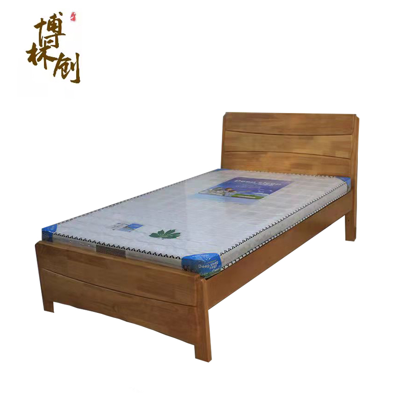 博林创 实木床 306#1.8米床 张高清大图