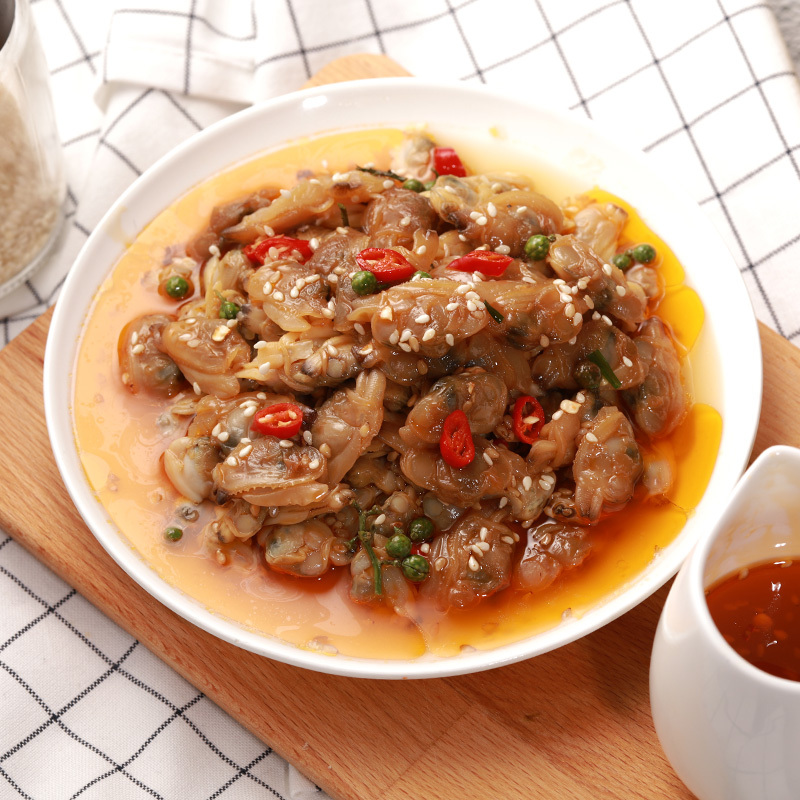 隆洋 麻辣花蛤肉 250g 即食海鲜 微波加热 方便美味