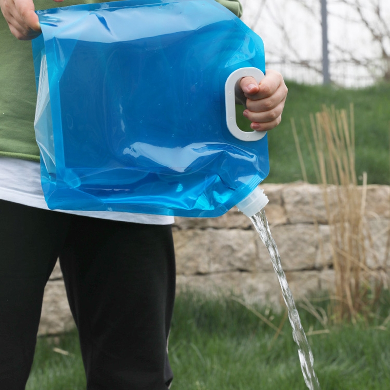 妖怪户外便携折叠水袋登山旅游露营塑料软体蓄水囊装水桶大容量储水袋