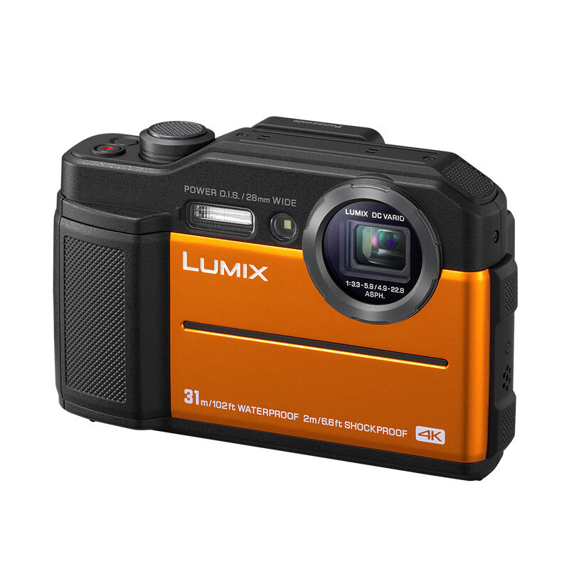 松下(Panasonic)DC- TS7GK 防水运动相机 五防数码照相机 ts7相机 4K 橙色 官方标配