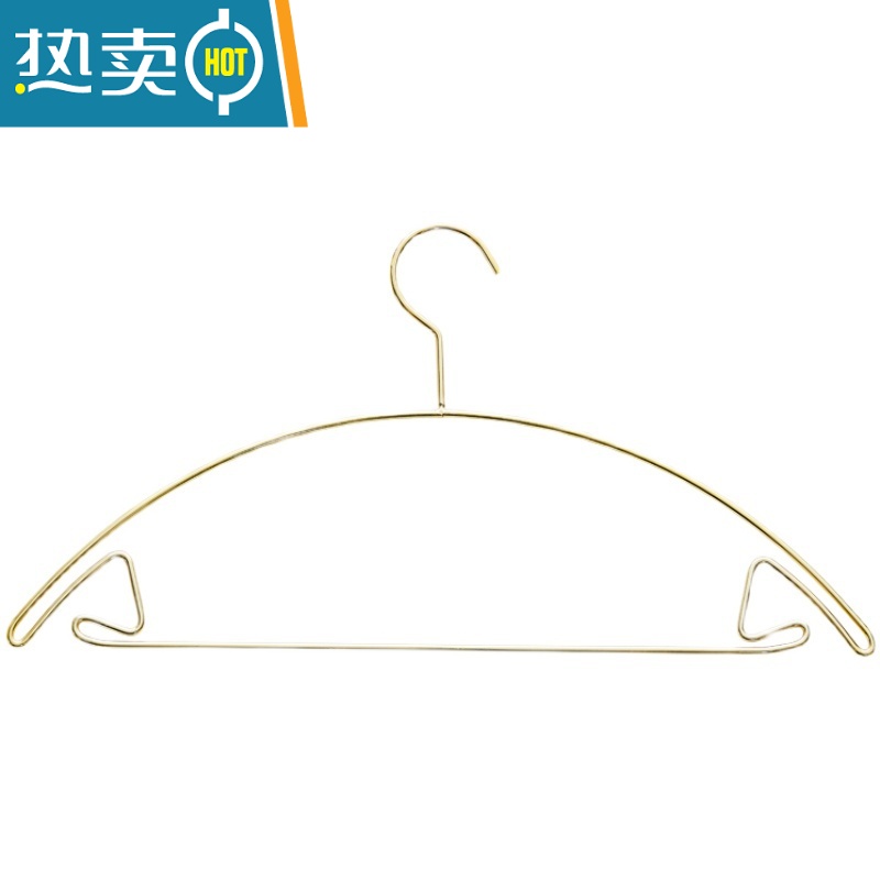 敬平订制金属半圆弧形衣架宽肩不起包衣挂高级感晾晒衣架INS衣夹 玫瑰金 半圆玫瑰金衣架 5个高清大图