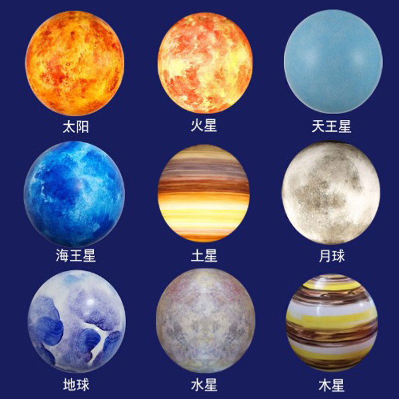 流浪星球灯吊灯星空装饰灯 直径80cm 木星高清大图