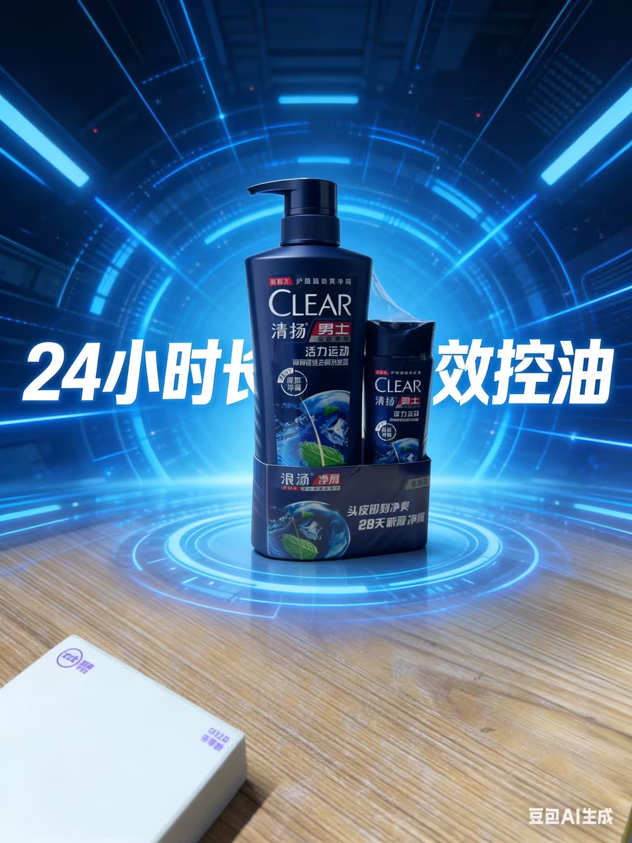 清扬(CLEAR)男士活力运动薄荷型套盒新老包装随机发8122404高清大图
