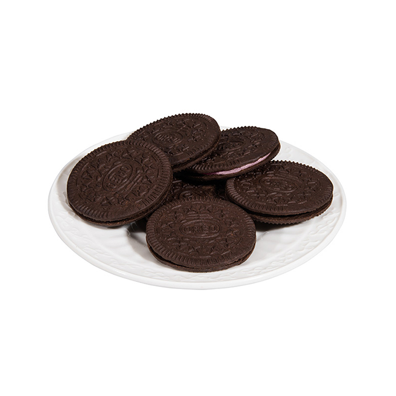 奥利奥(OREO) 夹心饼干 零食 巧轻脆薄片清新草莓酸奶味285g