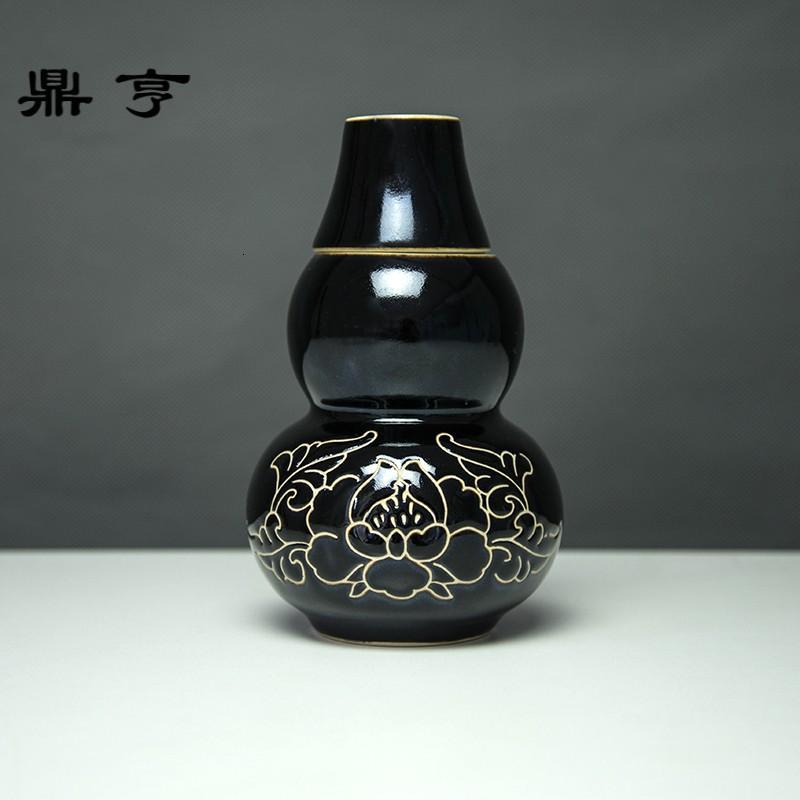 鼎亨磁州窑葫芦温酒器暖酒中式烫酒热酒壶温黄酒中式酒具 家用白