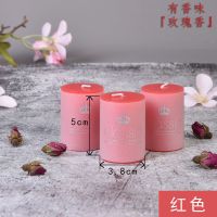蜡烛 香薰蜡烛无烟味 婚告白 结婚蜡烛 生日蜡烛派对烛光晚餐|红色玫瑰 (带香味)圆形5*5燃烧12小时