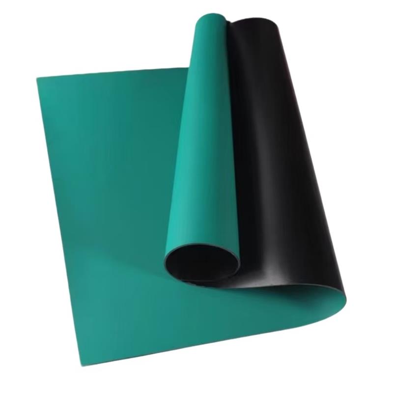 盛京联硕PVC防静电台垫 绝缘地垫1.5*10米 厚2.0mm卷高清大图