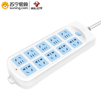公牛(bull) 插座 GN-605 10位 5米