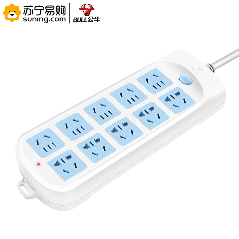 公牛(bull) 插座 GN-605 10位 5米